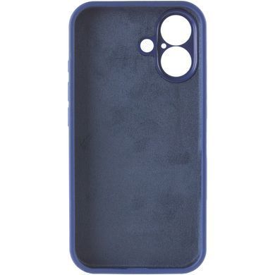 Чехол Silk Full Camera Protective (AA) NO LOGO для Apple iPhone 16 (6.1") Синий / Deep navy