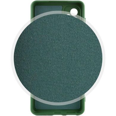 Чохол TPU GETMAN Liquid Silk Full Camera для Motorola Moto G24 Зелений / Dark green