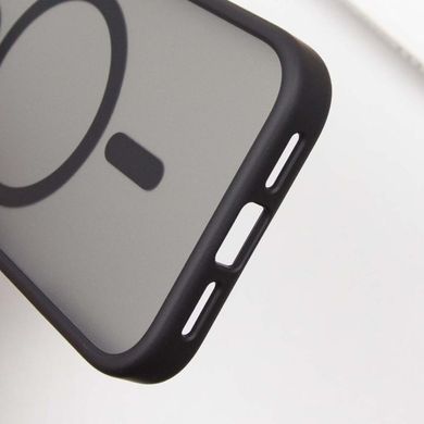 TPU+PC чехол Metal Buttons with MagSafe для Apple iPhone 16 Pro (6.3") Черный