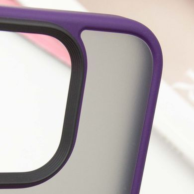 TPU+PC чехол Metal Buttons для Apple iPhone 16 Pro Max (6.9") Темно-Фиолетовый