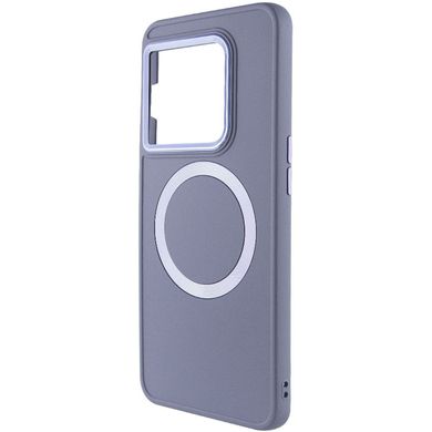 TPU чохол Bonbon Metal Style with MagSafe для OnePlus 10 Pro Сірий / Lavender