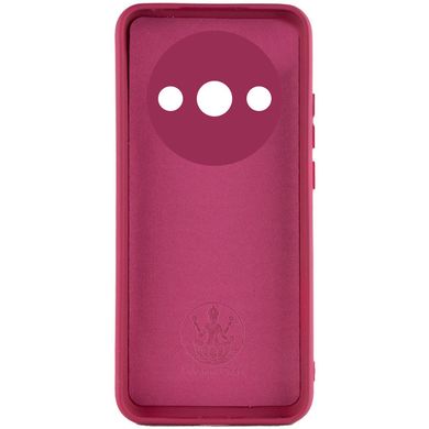 Чехол Silicone Cover Lakshmi Full Camera (A) для Xiaomi Redmi A3 Бордовый / Marsala