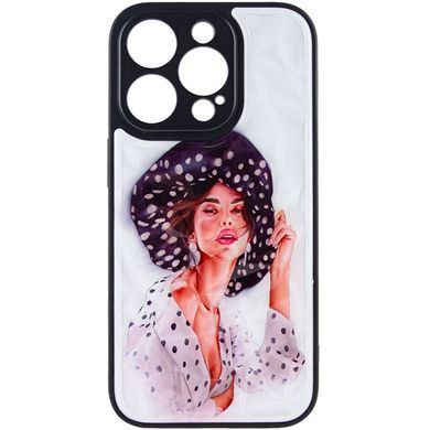TPU+PC чехол Prisma Ladies для Apple iPhone 14 Pro Max (6.7") Girl in a hat