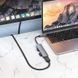 Переходник Hoco HB28 Multi-function 6in1 (Type-C to HDTV+USB3.0+USB2.0+SD+TF+PD) Metal gray фото 4
