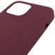 Чохол Silk Full Protective (AA) NO LOGO with Magnetic Fit для Apple iPhone 11 (6.1") Бордовий / Plum фото 4