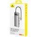 Перехідник HUB Baseus Metal Gleam Series 7-Port Clarity (Type-C to HDMI+USB3.0*3+PD+SD/TF) (B000307) Station Gray фото 5