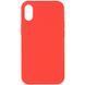 Чехол Silicone Case Full Protective (AA) NO LOGO для Apple iPhone XS Max (6.5") Арбузный / Watermelon red
