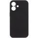 Чехол Silk Full Camera Protective (AA) NO LOGO для Apple iPhone 16 (6.1") Черный / Black фото 2