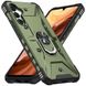 Ударостійкий чохол Pathfinder Ring для Samsung Galaxy S23 FE Зелений / Army Green фото 2