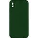 Чехол Silk Square Full Camera Protective (AA) NO LOGO для Apple iPhone X / XS (5.8") Зеленый / Army green