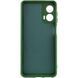 Чохол TPU GETMAN Liquid Silk Full Camera для Motorola Moto G24 Зелений / Dark green фото 2