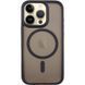 TPU+PC чехол Metal Buttons with MagSafe для Apple iPhone 16 Pro (6.3") Черный фото 1