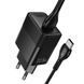 МЗП Hoco CS111A Lounge QC3.0 22.5W (1USB-A) + кабель USB to Type-C Black фото 3