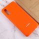 Чехол Silicone Cover Full Protective (AA) для Samsung Galaxy A02 Оранжевый / Neon Orange фото 6