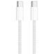 Дата кабель USB-C to USB-C FineWoven for Apple (AAA) (1m) (box) White фото 1