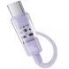 Дата кабель Baseus Gem Fast Charging Type-C to Type-C 100W (1m) (P10373000111) Nebula Purple фото 3