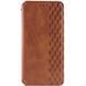 Шкіряний чохол книжка GETMAN Cubic (PU) для Samsung Galaxy S24+ Коричневий