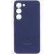 Чохол Silicone Cover Lakshmi Full Camera (AAA) with Logo для Samsung Galaxy S23 Темно-синій / Midnight blue фото 1