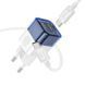 СЗУ Hoco C125A Transparent 1C PD20W + Type-C to Type-C Transparent blue фото 4