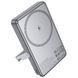 Портативное ЗУ Power Bank Hoco Q36A Sunlight magnetic suction+holder PD20W с БЗУ 10000 mAh Metal grey фото 4