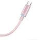 Дата кабель USAMS US-SJ660 Type-C to Type-C PD100W Cloud Series (1.2m) Pink фото 2