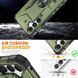 Ударостійкий чохол Pathfinder Ring для Samsung Galaxy S23 FE Зелений / Army Green фото 4