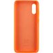 Чехол Silicone Cover Full Protective (AA) для Samsung Galaxy A02 Оранжевый / Neon Orange фото 2