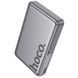 Портативное ЗУ Power Bank Hoco Q36A Sunlight magnetic suction+holder PD20W с БЗУ 10000 mAh Metal grey фото 2