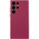 Чохол TPU GETMAN Liquid Silk Full Camera для Samsung Galaxy S26 Ultra Бордовий / Marsala