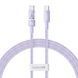 Дата кабель Baseus Gem Fast Charging Type-C to Type-C 100W (1m) (P10373000111) Nebula Purple