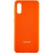 Чехол Silicone Cover Full Protective (AA) для Samsung Galaxy A02 Оранжевый / Neon Orange фото 1