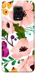 Чехол itsPrint Акварельные цветы для Xiaomi Redmi Note 9s / Note 9 Pro / Note 9 Pro Max