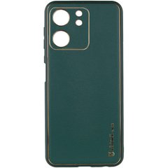 Шкіряний чохол Xshield для Xiaomi Redmi 13C / Poco C65 Зелений / Army green