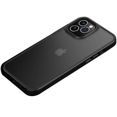 TPU+PC чохол Metal Buttons для Apple iPhone 12 Pro / 12 (6.1") Чорний