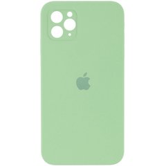 Чохол Silicone Case Square Full Camera Protective (AA) для Apple iPhone 11 Pro (5.8") М'ятний / Mint