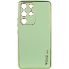 Шкіряний чохол Xshield для Samsung Galaxy S24 Ultra Зелений / Pistachio