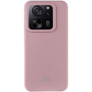 Чехол Silicone Cover Lakshmi (AAA) with Logo для Xiaomi 13T / 13T Pro Розовый / Pink Sand