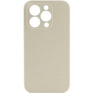 Чехол Silicone Case Full Camera Protective (AA) NO LOGO для Apple iPhone 13 Pro Max (6.7") Бежевый / Antique White