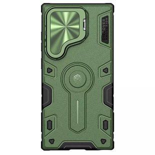 TPU+PC чехол Nillkin CamShield Armor Prop для Samsung Galaxy S25 Ultra Dark Green