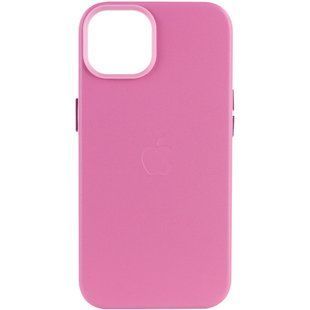Шкіряний чохол Leather Case (AA Plus) with MagSafe для Apple iPhone 13 (6.1") Pollen