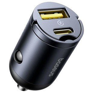 АЗП Baseus Tiny Star Mini 30W (1USB-A/1C) (C00035001121) Cosmic Black