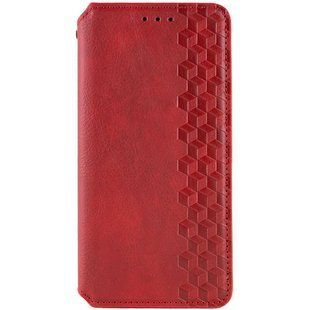 Шкіряний чохол-книжка GETMAN Cubic (PU) для Xiaomi 14T Червоний