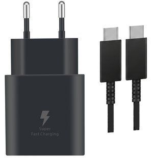 СЗУ Amaya SC25CC PD25W (1USB-C) + кабель Type-C to Type-C Black