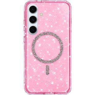 Чохол TPU Eclipse Sparkle (MagFit) для Samsung Galaxy S25 Pink