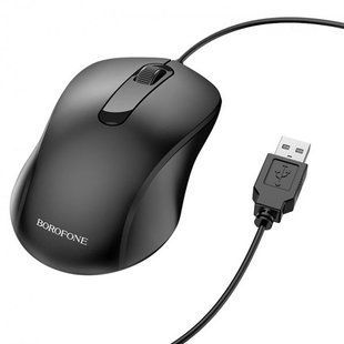 Мышь проводная Borofone BG4 Business Черный