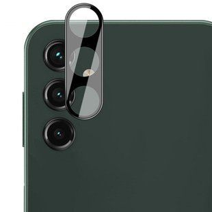 Захисне скло на камеру Full Block (тех.пак) для Samsung Galaxy S24+ Чорний
