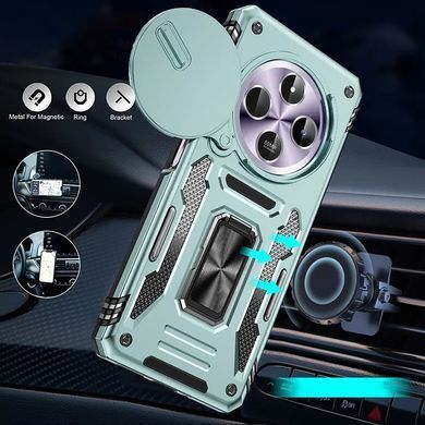 Ударопрочный чехол Camshield Army Ring для Xiaomi Redmi 14C / A4 / Poco C75 Зеленый / Light Green
