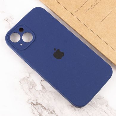 Уценка Чехол Silicone Case Full Camera Protective (AA) для Apple iPhone 13 (6.1") Эстетический дефект / Синий / Deep navy