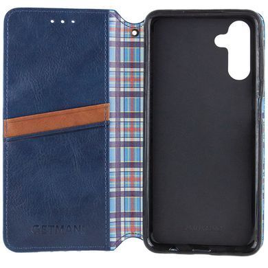 Шкіряний чохол-книжка GETMAN Cubic (PU) для Samsung Galaxy A25 5G Синій