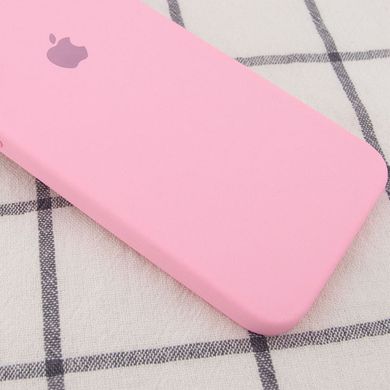 Уценка Чехол Silicone Case Square Full Camera Protective (AA) для Apple iPhone 7 / 8 / SE (2020) Вскрытая упаковка / Розовый / Light pink